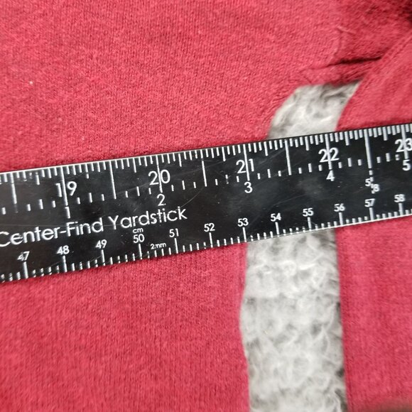 Eddie Bauer Sweater Womens Small Cranberry Red Knit V Neck Pullover - Picture 3 of 9